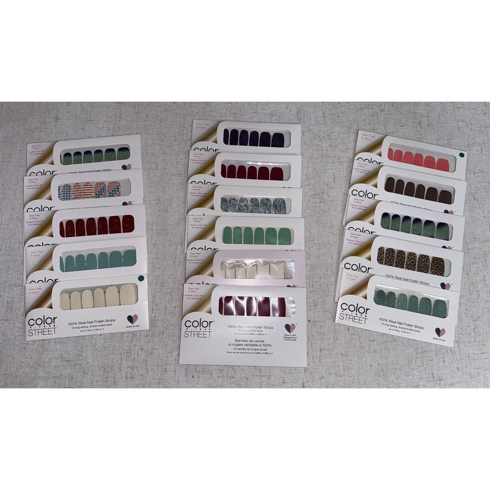 NEW Color Street 16 Bundle Lot‎ Assorted Nail Strips - No Duplicates Value $200+